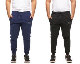 Kit com 02 calças de moletom masculina slim sport wooks - m10