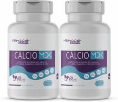 Kit com 02 - Calcio Mdk (Calcio, Magnesio, Vitamina D3 E K2) 60 Capsulas 530mg Promel