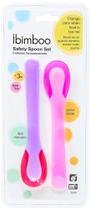Kit Com 02 Colheres Infantil Termosensível Rosa e Roxo - Ibimboo
