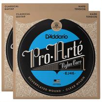 Kit Com 02 Cordas Daddario Pro Arté Violão Nylon Tensão Alta