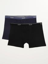 Kit com 02 Cuecas Algodão Trifil Masculina MARINHO/PRETO Kit com 02 Cuecas Algodão Trifil Masculina MARINHO/PRETO