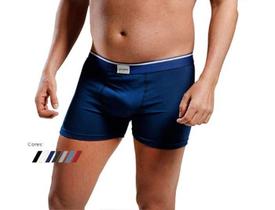 Kit Com 02 Cuecas Boxer Cotton Penteado - Nawes