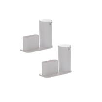 Kit Com 02 Dispenser Plus Branco Redondo Paramount Kit Com 02 Dispenser Plus Branco Redondo Paramount