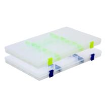 Kit com 02 Estojos para Iscas EP Fishing (Azul e Verde, 22 divisórias)