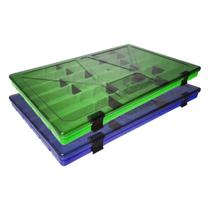 Kit com 02 Estojos para Iscas EP Fishing Colors (Azul e Verde, 22 divisórias) Kit com 02 Estojos para Iscas EP Fishing Colors (Azul e Verde, 22 divisórias)