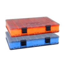Kit com 02 Estojos para Iscas EP Fishing Duplo Azul e Laranja (16 divisórias)