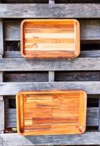 Kit com 02 Gamelas em Teca