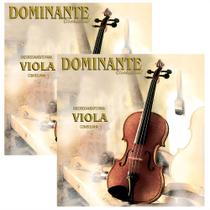 Kit Com 02 Jogos De Cordas Dominante Orchestral Para Viola