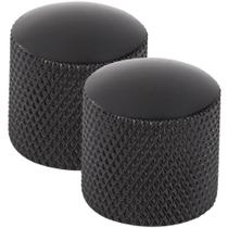 Kit Com 02 Knob Pressão Metal Preto Guitarra Baixo Strinberg