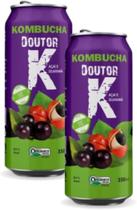 Kit Com 02 - Kombucha Orgânica Sabor Açaí e Guaraná 350ml DRK Kit Com 02 - Kombucha Orgânica Sabor Açaí e Guaraná 350ml DRK