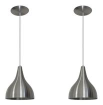 Kit com 02 Luminárias Pendentes - Ideal para balcão, bancada, cozinha americana, cabeceira de cama