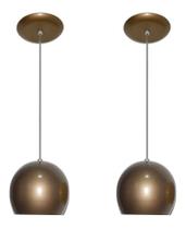 Kit Com 02 Lustres Pendentes Modelo Bolinha - Varias Cores - Ideal balcão Bancada Cabeceira de Cama Kit Com 02 Lustres Pendentes Modelo Bolinha - Varias Cores - Ideal balcão Bancada Cabeceira de Cama