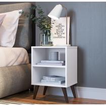 Kit com 02 Mesas de Cabeceira 39cm Linha CB CBUTL01 Completa Móveis