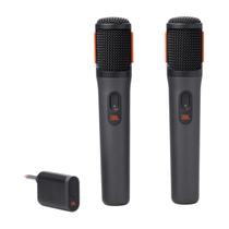 Kit Com 02 Microfones Sem Fio Jbl Preto Wireless Original