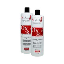 Kit Com 02 Oxidante Emulsão Reveladora 10 + 20 Volumes Linda & Única