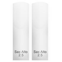 Kit Com 02 Palhetas Acrilica Para Sax Alto Free Sax's N 2.5 Kit Com 02 Palhetas Acrilica Para Sax Alto Free Sax's N 2.5