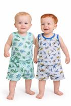 Kit com 02 Pijaminhas 100% algodão Stilo Baby COR:VERDETAMANHO:02 Kit com 02 Pijaminhas 100% algodão Stilo Baby COR:VERDETAMANHO:02