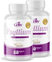 Kit Com 02 - Psyllium 60 Cápsulas de 500mg Celliv