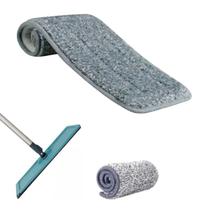Kit com 02 Refil 32cm x 12cm de Microfibra para Mop Flat
