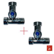 Kit com 02 Registros Esfera Mister para Máquina de Lavar com 2 Saídas 100612 Kit com 02 Registros Esfera Mister para Máquina de Lavar com 2 Saídas 100612