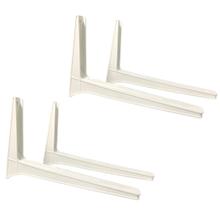 Kit com 02 Suportes Branco de 500mm para Condensadora Ar Condicionado