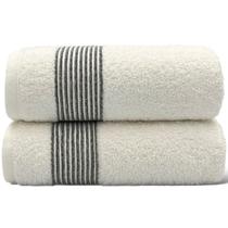 Kit Com 02 Toalha De Banho Branca Gigante / Banhão - Tomie - 78x160cm- LMpeter