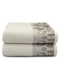 Kit Com 02 Toalha De Banho Branca - Viena - 72x130cm - LMpeter