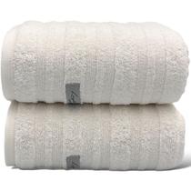 Kit Com 02 Toalha de Banho Grande e Grossa - Loft - Branca - 72x140cm - (Volume extra) LMpeter Kit Com 02 Toalha de Banho Grande e Grossa - Loft - Branca - 72x140cm - (Volume extra) LMpeter