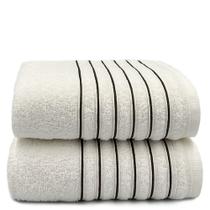 Kit Com 02 Toalhas De Banho Branca - Orfeu - 72x130cm - LMpeter