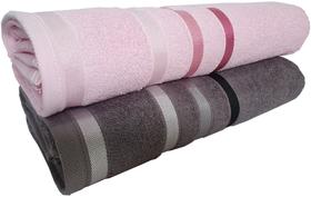 Kit com 02 Toalhas de Banho Teka Premium 64x140cm Lumiere 100% Algodão - Macio Alta Absorção