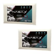 Kit Com 02 Travesseiros Nasa Viscoelástico Duoflex Original