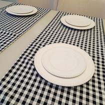 Kit Com 02 Trilhos Caminho De Mesa 1,40 X 0,40 Oxford Xadrez
