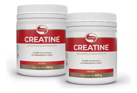 Kit com 02 unidades de Creatina 100% Monidratada (Creatine) de 300g-Vitafor