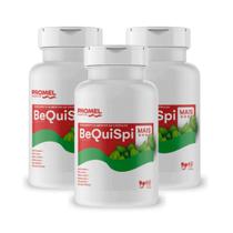 Kit com 03 Bequispi (Quitosana, Psyllium, Agar Agar, Spirulina, Colágeno e Beringela) 60caps - Promel