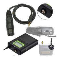 Kit Com 03 Cabos Montado P2 Com Rosca Com Femea de Linha 1M Cada Broadcast