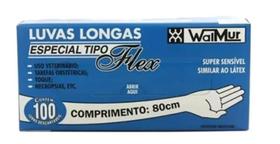 Kit com 03 caixas de luvas walmur especialflex 80cm cx/100 Kit com 03 caixas de luvas walmur especialflex 80cm cx/100