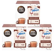 Kit com 03 Cappuccino Moça Brigadeiro Dolce Gusto 10 Cápsulas