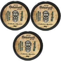 Kit Com 03 Ceras Barba E Bigode 10 Gr - Rehidratt