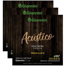 Kit Com 03 Cordas Para Viola Caipira Giannini Cebolão Em Mi Kit Com 03 Cordas Para Viola Caipira Giannini Cebolão Em Mi