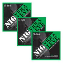 Kit Com 03 Cordas Para Viola Tensão Leve Com Bolinha Nig Kit Com 03 Cordas Para Viola Tensão Leve Com Bolinha Nig