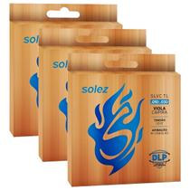 Kit Com 03 Cordas Solez Para Viola Leve Cebolão Em Mi Níquel Kit Com 03 Cordas Solez Para Viola Leve Cebolão Em Mi Níquel
