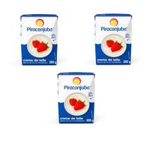 Kit com 03 Creme de Leite Piracanjuba 200g (Val. 28082025)