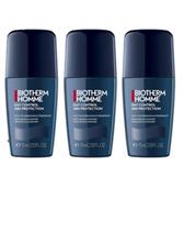Kit com 03 desodorantes Biotherm Protecão 48h rol on 75ml Kit com 03 desodorantes Biotherm Protecão 48h rol on 75ml