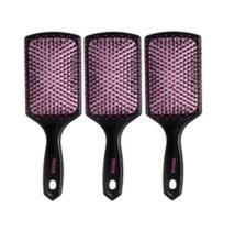 Kit Com 03 Escovas de Cabelo Raquete Ricca Basic 249 Belliz Kit Com 03 Escovas de Cabelo Raquete Ricca Basic 249 Belliz