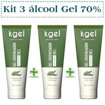 Kit com 03 Gel Hidratante para as Mãos Aloe Vera - Kgel