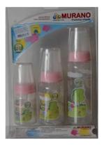 Kit Com 03 Mamadeiras Com Bico RD - Murano Kit Com 03 Mamadeiras Com Bico RD - Murano