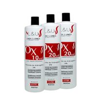 Kit Com 03 Oxidante Emulsão Reveladora 10 + 2x 20 Volumes Linda & Única