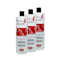 Kit Com 03 Oxidante Emulsão Reveladora 2x 10 + 20 Volumes Linda & Única