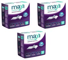 KIT com 03 pacotes de absorventes Geriátrico Maxi Confort - 60 Absorventes