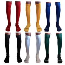 Kit Com 03 Pares Meião Futebol Masculino Adulto PROFISSIONAL Atoalhado Em Algodão